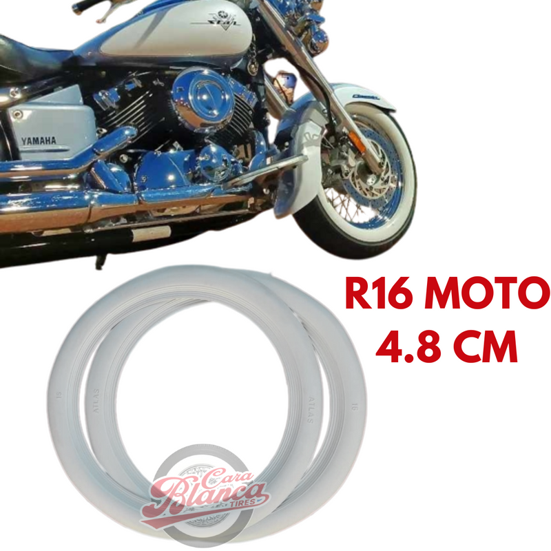Corbatas Cara Blanca - R16 Y Combinaciones  Motocicleta