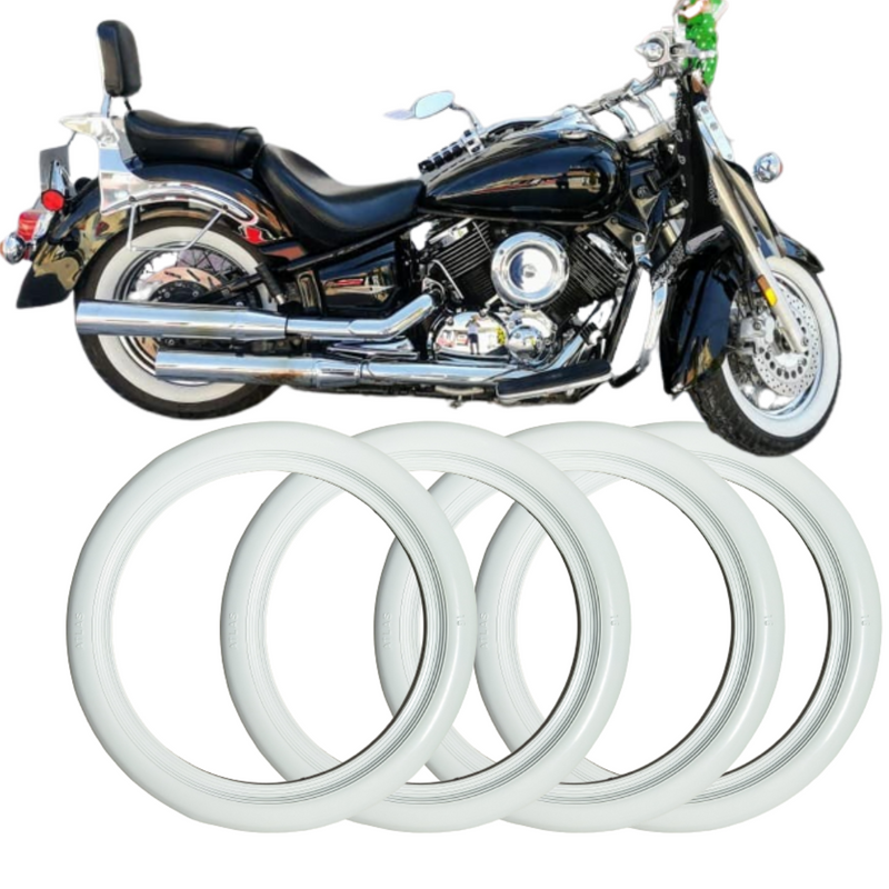 Corbatas Cara Blanca - R16 Y Combinaciones  Motocicleta