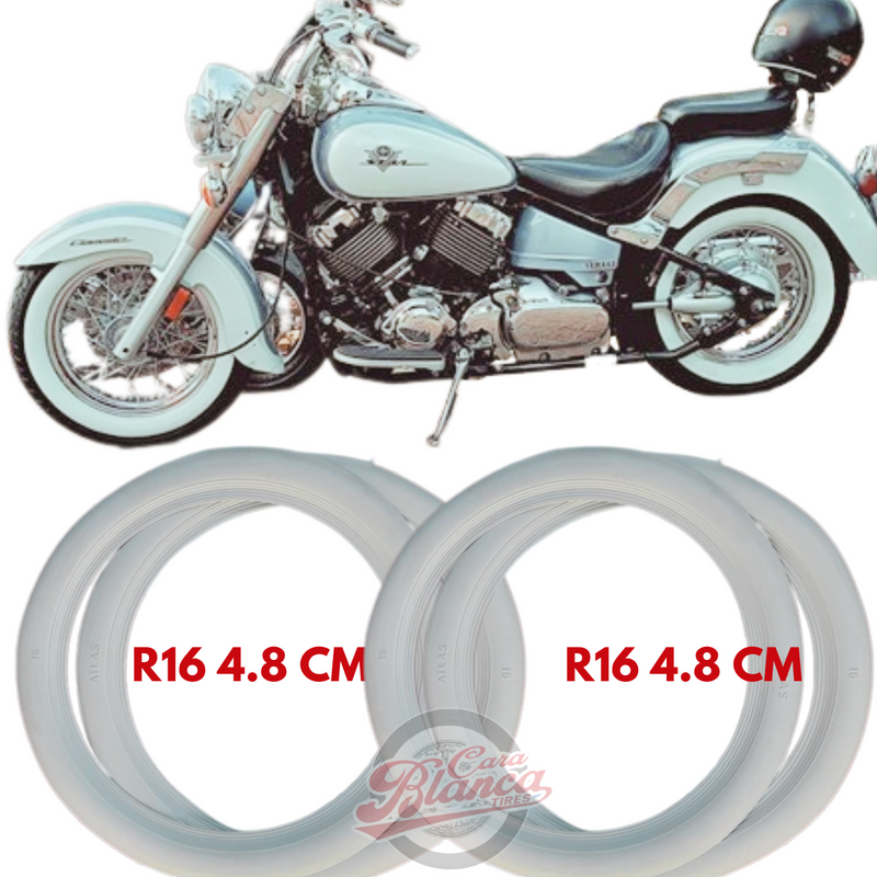 Corbatas Cara Blanca - R16 Y Combinaciones  Motocicleta