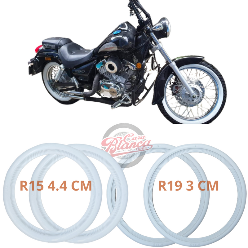 Corbatas Cara Blanca - R15 Y Combinaciones  Motocicleta