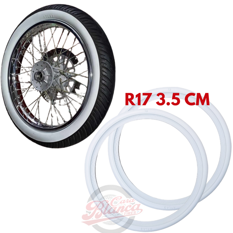 Corbatas Cara Blanca - R17  Para Moto